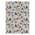 July 2019 - June 2020 TF Publishing 7.5 x 10.25 Medium Monthly Planner, Kraft Blue Floral (20-4215a)