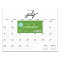 July 2019 - June 2020 TF Publishing 22 x 17 Large Desk Pad Monthly Calendar, Farmhouse Script Calligraphy (20-8234a)