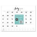 July 2019 - June 2020 TF Publishing 12 x 9 Mini Desk Pad Calendar, Scripted Lines (20-8734a)