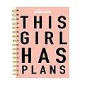 July 2019 - June 2020 TF Publishing 6.5 x 8 Medium Daily Weekly Monthly Planner, Girl Plans (20-9059a)