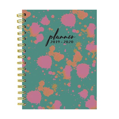 July 2019 - June 2020 TF Publishing 6.5 x 8 Medium Daily Weekly Monthly Planner, Paint Spots (20-9264a)