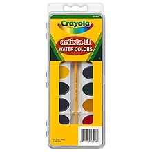 Crayola Artista II Watercolor Set 16 Colors, Pan Oval (BIN531516)