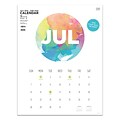 July 2019 - June 2020 TF Publishing 17 x 22 Large Art Poster Calendar, Paint Circle  (20-8204a)