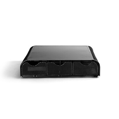 Mind Reader PC, Laptop, IMAC Monitor Stand and Desk Organizer, Black Metal Mesh (MONMESH-BLK)