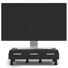 Mind Reader PC, Laptop, IMAC Monitor Stand and Desk Organizer, Black (MONSTA3D-BLK)