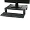 Mind Reader Adjustable Plastic Monitor/ Laptop Stand, Black (PLMONST-BLK)