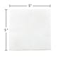 JAM PAPER Small Beverage Napkins, 5 x 5, White, 48 Packs of 50, 2400 Total Napkins/Carton