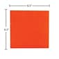 JAM Paper® Medium Lunch Napkins, 6 1/2 x 6 1/2, Orange, 50/Pack (6255620726)