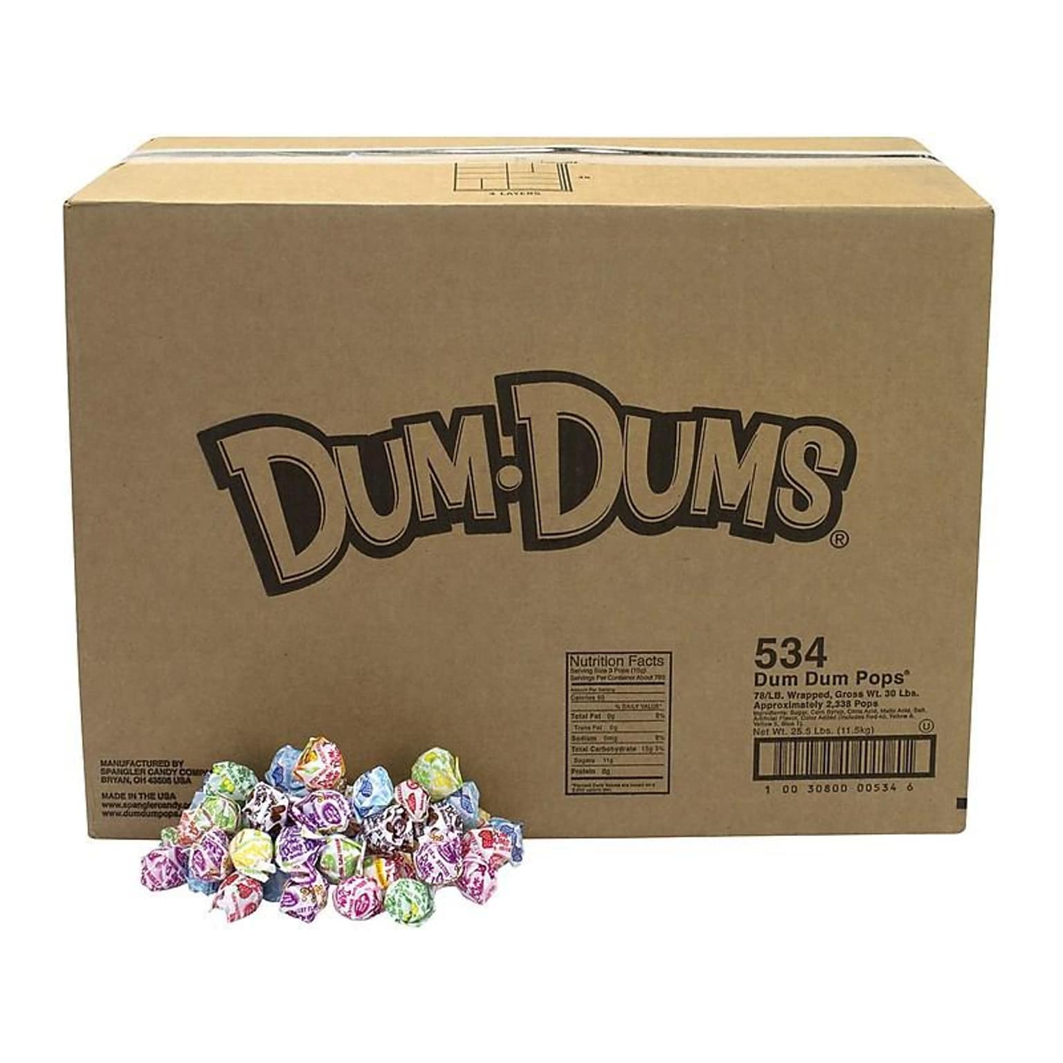 Dum Dums Lollipops, Assorted Flavors, 480 oz., (211-00014)