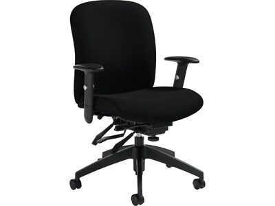 Truform Fabric Computer and Desk Chair, Black (TS54513SCBKS110)
