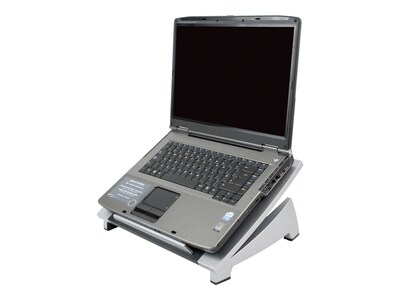 Fellowes Office Suites 15.06W x 10.5D Plastic Laptop Riser, Black/Silver (8032001)