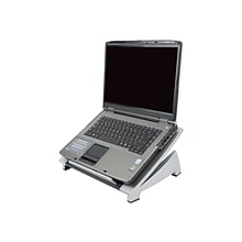 Fellowes Office Suites 15.06W x 10.5D Plastic Laptop Riser, Black/Silver (8032001)
