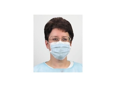 Crosstex Isolite Earloop Surgical Mask, Blue 50/Box (GCLBL)