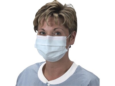 Crosstex Earloop Surgical Mask, Blue 50/Box (GCPBL)
