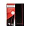 Oxford Black n Red 1-Subject Professional Notebook, 8.5 x 11, Wide Ruled, 70 Sheets, Black (K6665