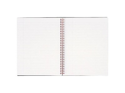 Oxford Black n' Red 1-Subject Professional Notebook, 8.5" x 11", Wide Ruled, 70 Sheets, Black (K66652)