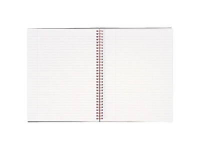 Oxford Black n' Red 1-Subject Professional Notebooks, 8.5" x 11", Wide Ruled, 70 Sheets, Black (K66652)