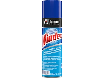 Windex ® Powerized Glass Cleaner With Ammonia-D ®, Unscented, 20 oz. Aerosol Can