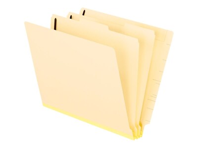 Pendaflex End Tab Classification Folder, 2-Dividers, 2 Expansion, Letter Size, Manila, 10/Box (PFX