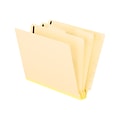 Pendaflex End Tab Classification Folder, 2-Dividers, 2 Expansion, Letter Size, Manila, 10/Box (PFX