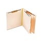 Pendaflex End Tab Classification Folder, 2-Dividers, 2 Expansion, Letter Size, Manila, 10/Box (PFX