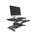 VersaDesk PowerPro 36W Adjustable Standing Electric Desk Converter with Keyboard Tray & USB Port, Black (SP7643624-00-01)