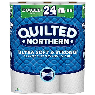 Quilted Northern Ultra Soft & Strong 2-Ply Toilet Paper, 24 Rolls/Pack (942835)