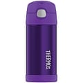 Thermos Stainless Steel Funtainer Bottle, Violet, 12-ounce (F4016vi6)