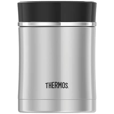 Thermos Sipp Stainless Steel Food Jar, 16-ounce, Black (Ns340bk004)