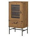 kathy ireland® Home by Bush Furniture Ironworks 42H Audio Storage Cabinet, Vintage Golden Pine (KI50107-03)