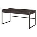 Office by kathy ireland® Atria 60W x 30D Writing Desk with Drawers, Charcoal Gray (ARD160CR)