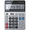 Canon 12-Digit Battery & Solar Desktop Calculator, Silver (TS-1200TSC)