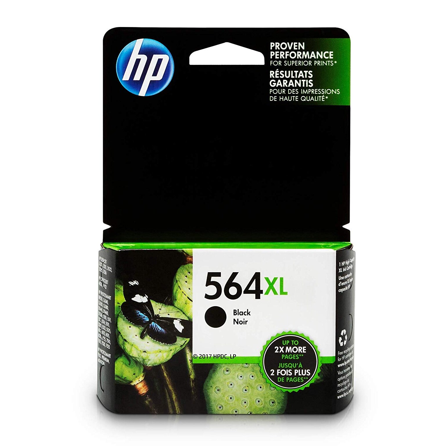 HP 564XL Black High Yield Ink Cartridge (CN684WN#140)