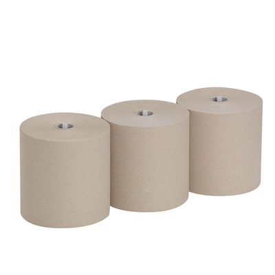 Pacific Blue Ultra 8” High-Capacity Recycled Paper Towel Roll by GP PRO, 1-Ply, Brown, 1150’/Roll, 3