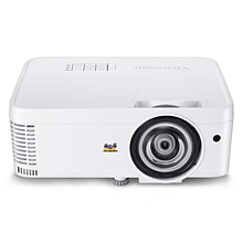 ViewSonic 3700 Lumens WXGA Networkable Short Throw Projector, White (PS600W)