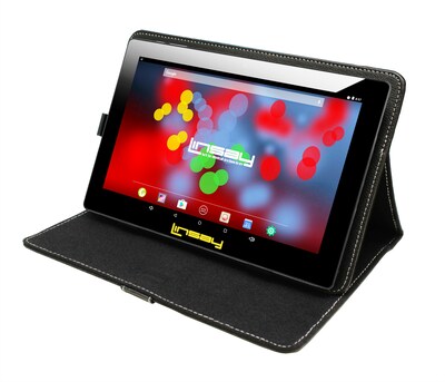 LINSAY F10 Series 10.1" Tablet, WiFi, 2GB RAM, 64GB Storage, Android 13, Black w/Black Case (F10XIPSB)