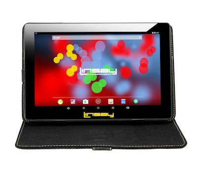 LINSAY F10 Series 10.1 Tablet, WiFi, 2GB RAM, 64GB Storage, Android 13, Black w/Black Case (F10XIPS