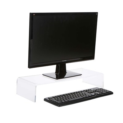 Mind Reader Acrylic Monitor Stand, Durable Monitor Riser for Computer, Laptop, iMac, Dell, Printer S