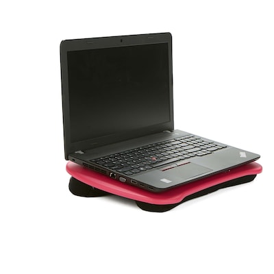 Mind Reader Portable Laptop Lap Desk with Handle, Monitor Holder, Laptop Holder, Pink (LPTPDSK-PNK)