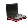 Mind Reader Portable Laptop Lap Desk with Handle, Monitor Holder, Laptop Holder, Pink (LPTPDSK-PNK)