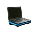 Mind Reader Portable Laptop Lap Desk with Handle, Monitor Holder, Laptop Holder, Blue (LPTPDSK-BLU)