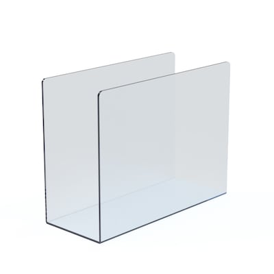 Azar Clear Acrylic Desk File Holder, Large 4/Box (255084)