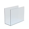 Azar Clear Acrylic Desk File Holder, Large 4/Box (255084)