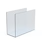 Azar Clear Acrylic Desk File Holder, Large 4/Box (255084)