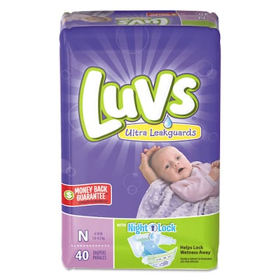 Diapers w/Leakguard, Newborn: 4 to 10 lbs, 40/Pack, 4 Pack/Carton (85921)