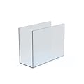 Azar Clear Acrylic Desk File Holder, Medium, 4/Box (255082)