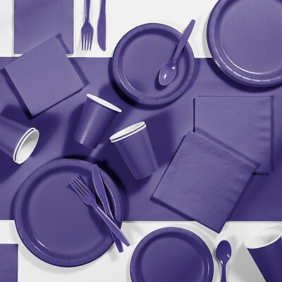 Creative Converting Touch of Color Tableware Party Kits, Purple 245, Piece (DTC3268X2A)