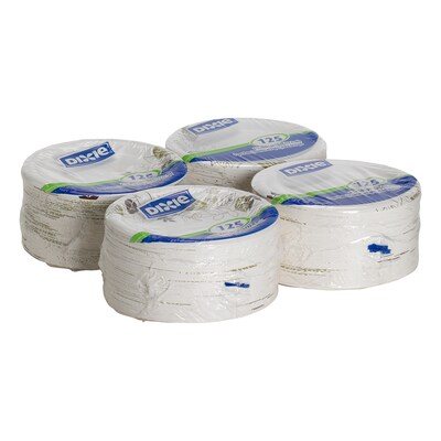 Dixie Pathways Medium-Weight Paper Plates, 6 7/8, 500/Carton (UX7WS)