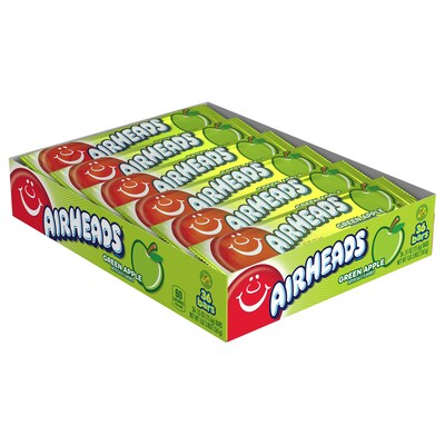 Airheads Green Apple, 0.55 oz. Bar, 36 Bars/Box (209-00077)