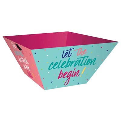 Amscan Yay Graduation Food & Beverage Accessories, Paper Bowls, 4 Pack (430895)